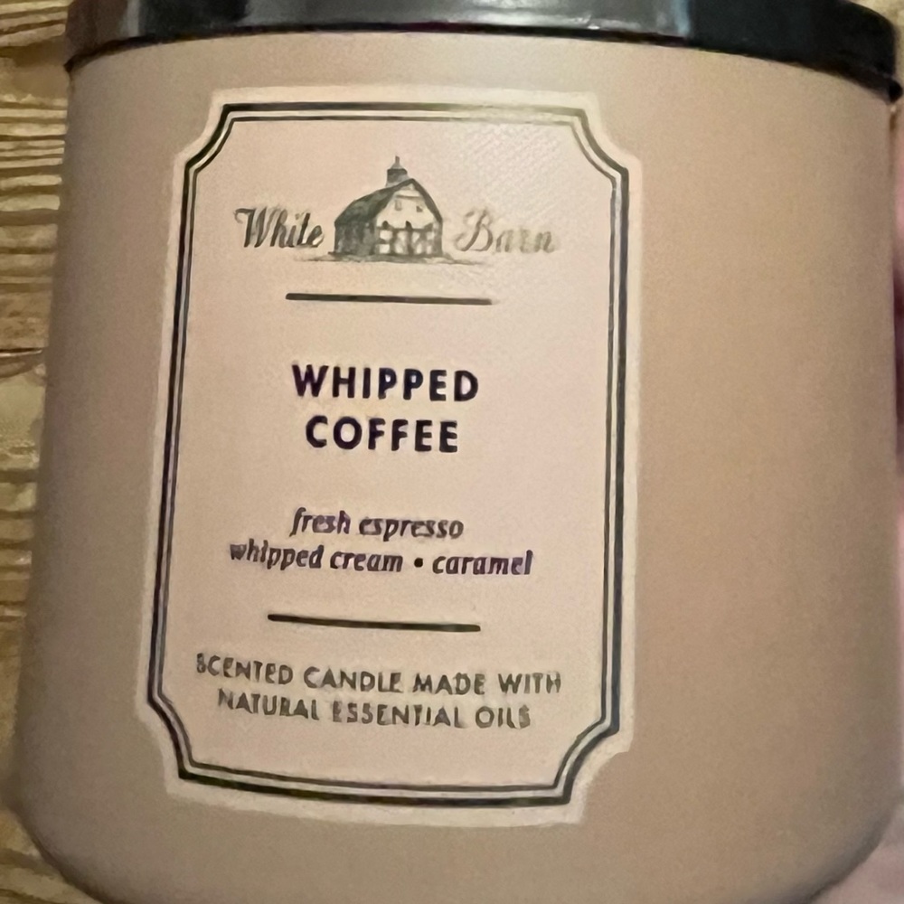 BBW Bath and Body Works whipped coffee 3 wick scented candle